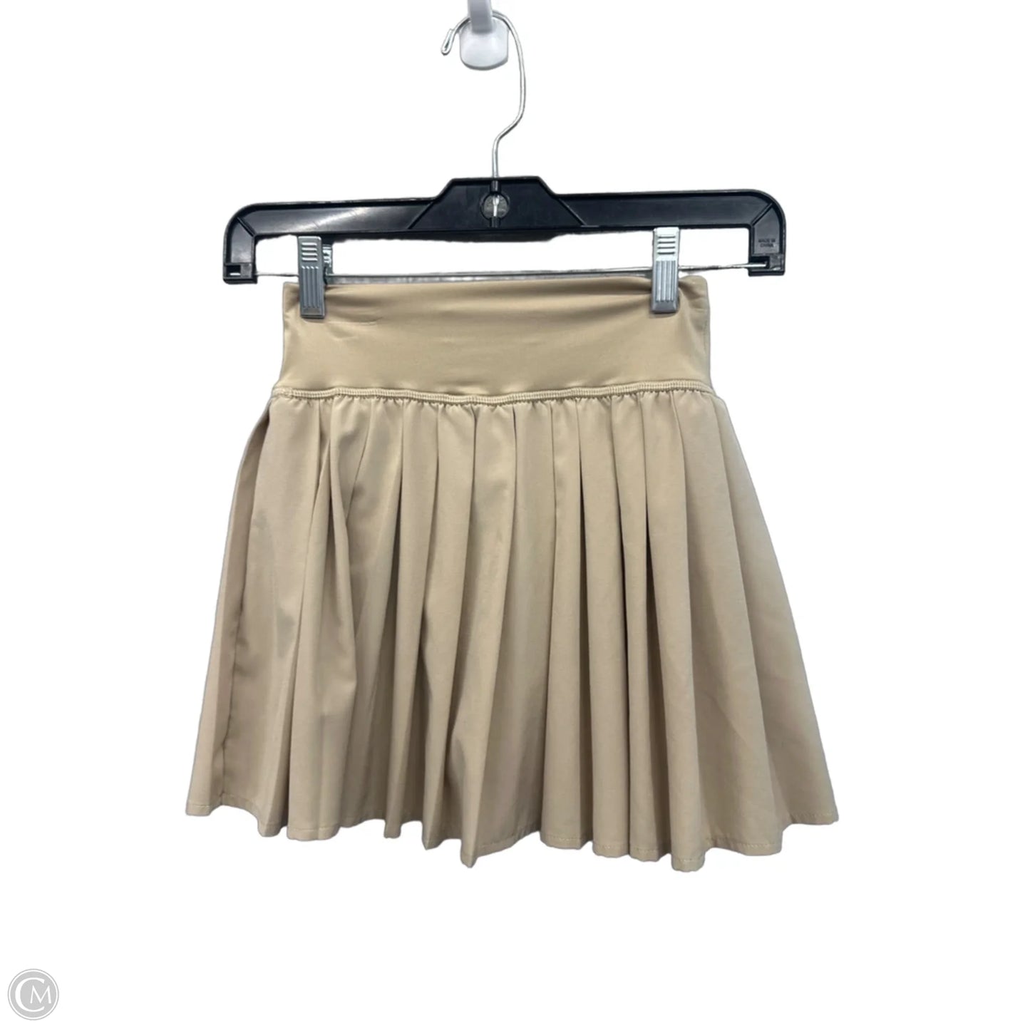 Athletic Skirt By Vanilla Star In Tan, Size: Xs