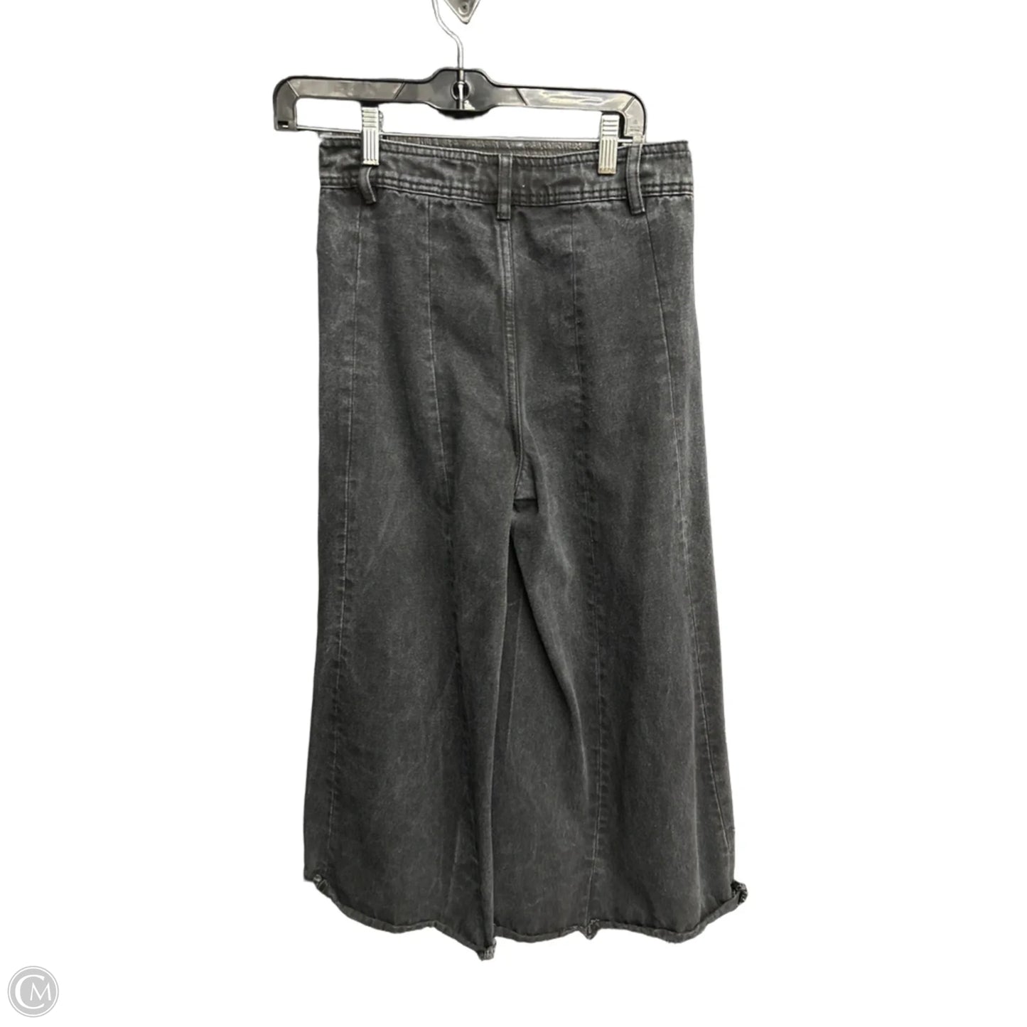 Jeans Flared By Clothes Mentor In Black Denim, Size: 4