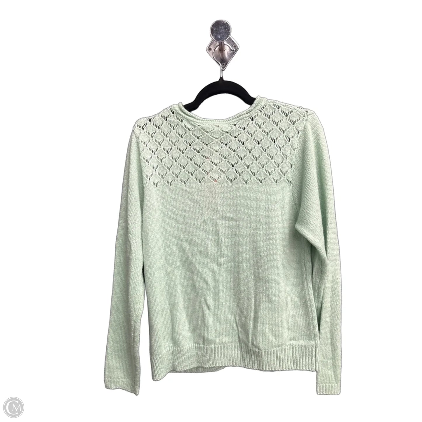Sweater Cardigan By Clothes Mentor In Green, Size: M