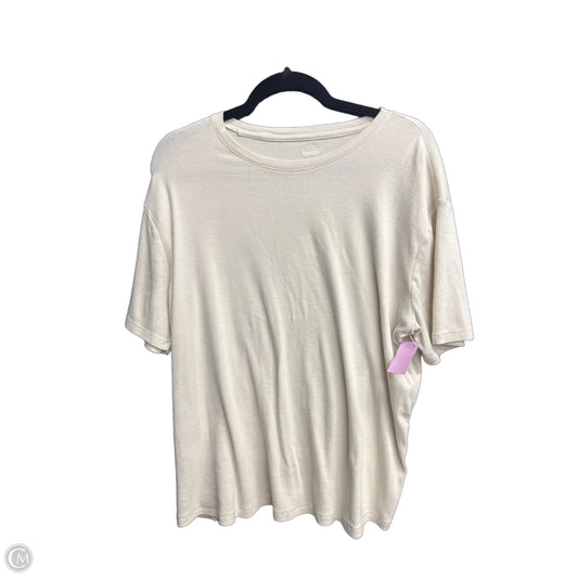 Top Short Sleeve Basic By Sonoma In Beige, Size: M