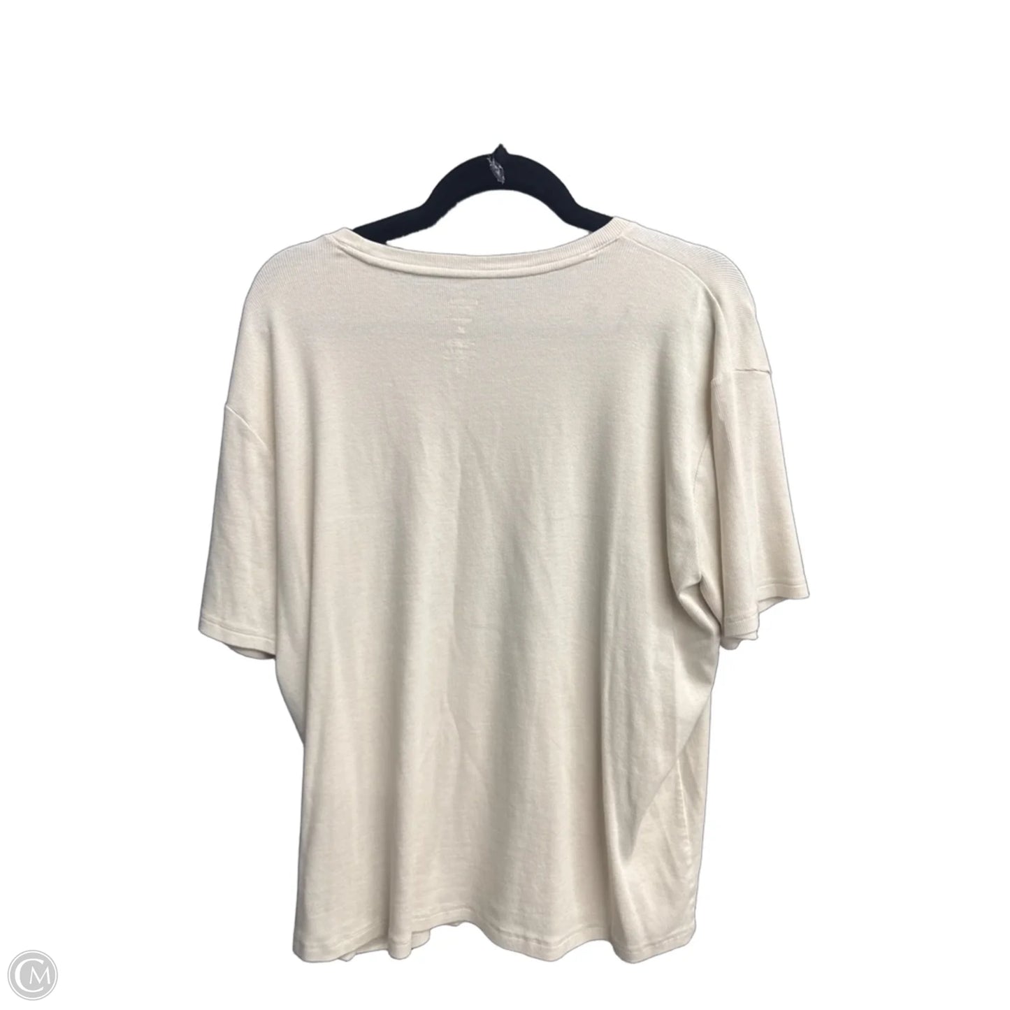 Top Short Sleeve Basic By Sonoma In Beige, Size: M