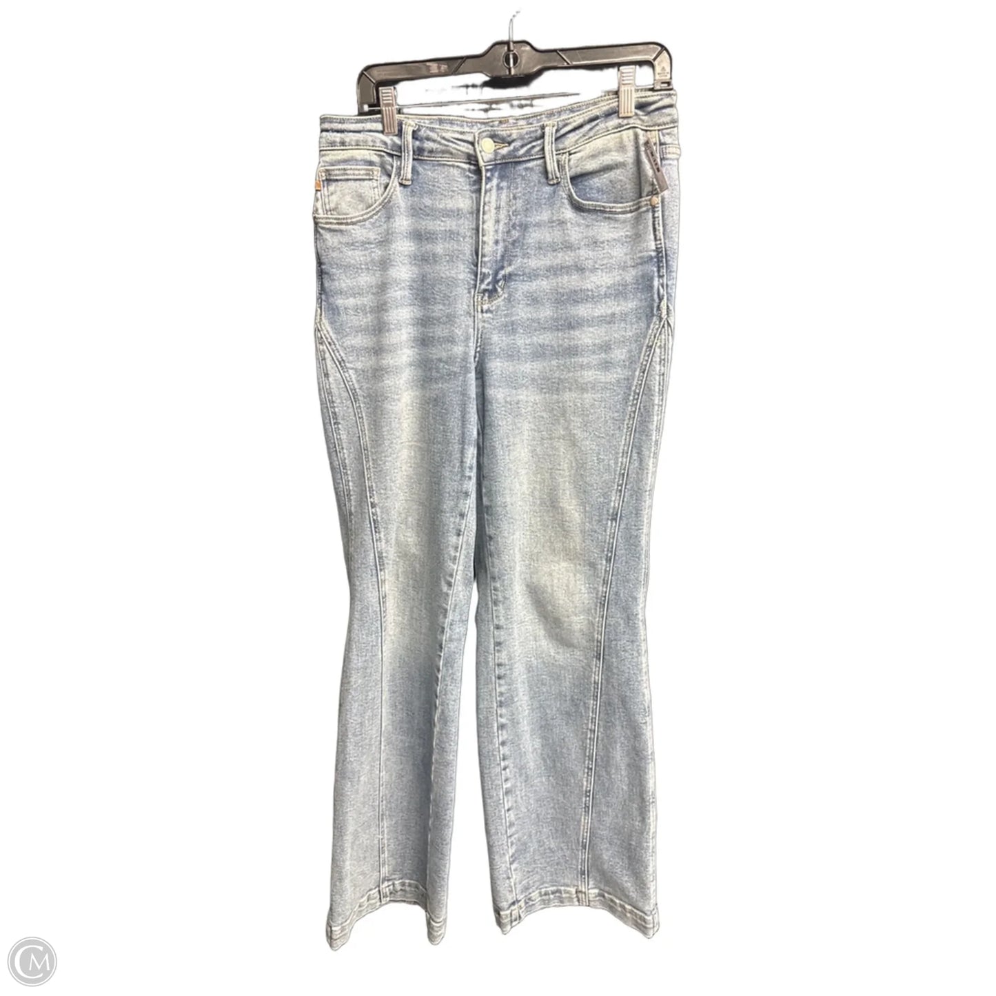 Jeans Wide Leg By Judy Blue In Blue Denim, Size: 10