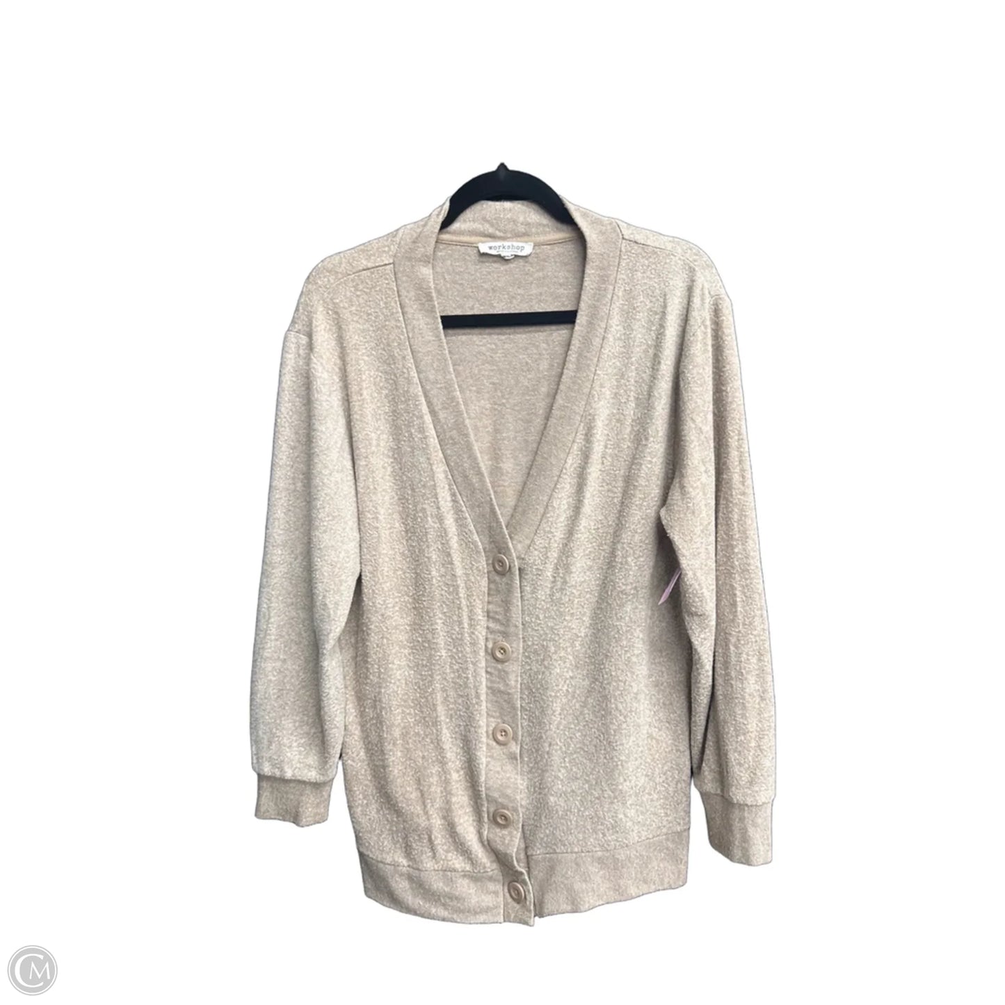 Sweater Cardigan By Workshop In Brown, Size: M