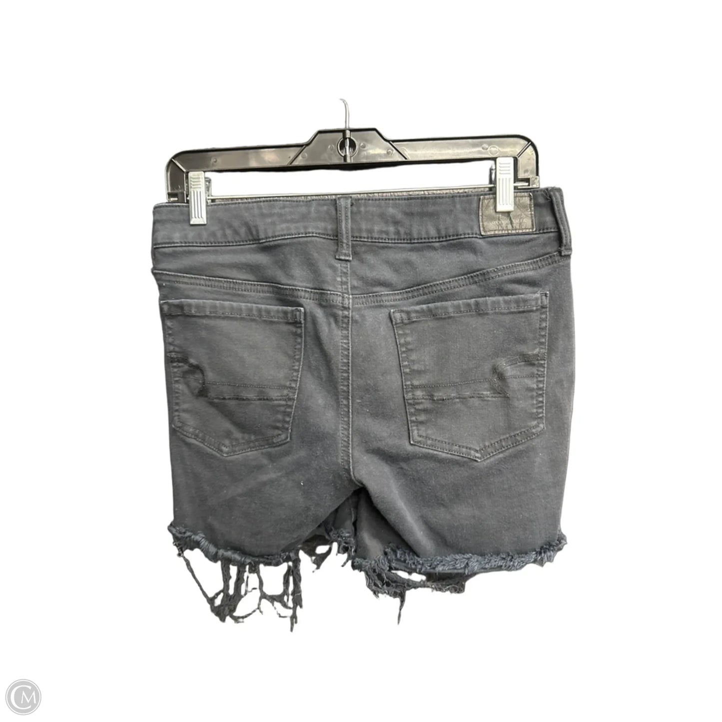 Shorts By American Eagle In Black Denim, Size: 10