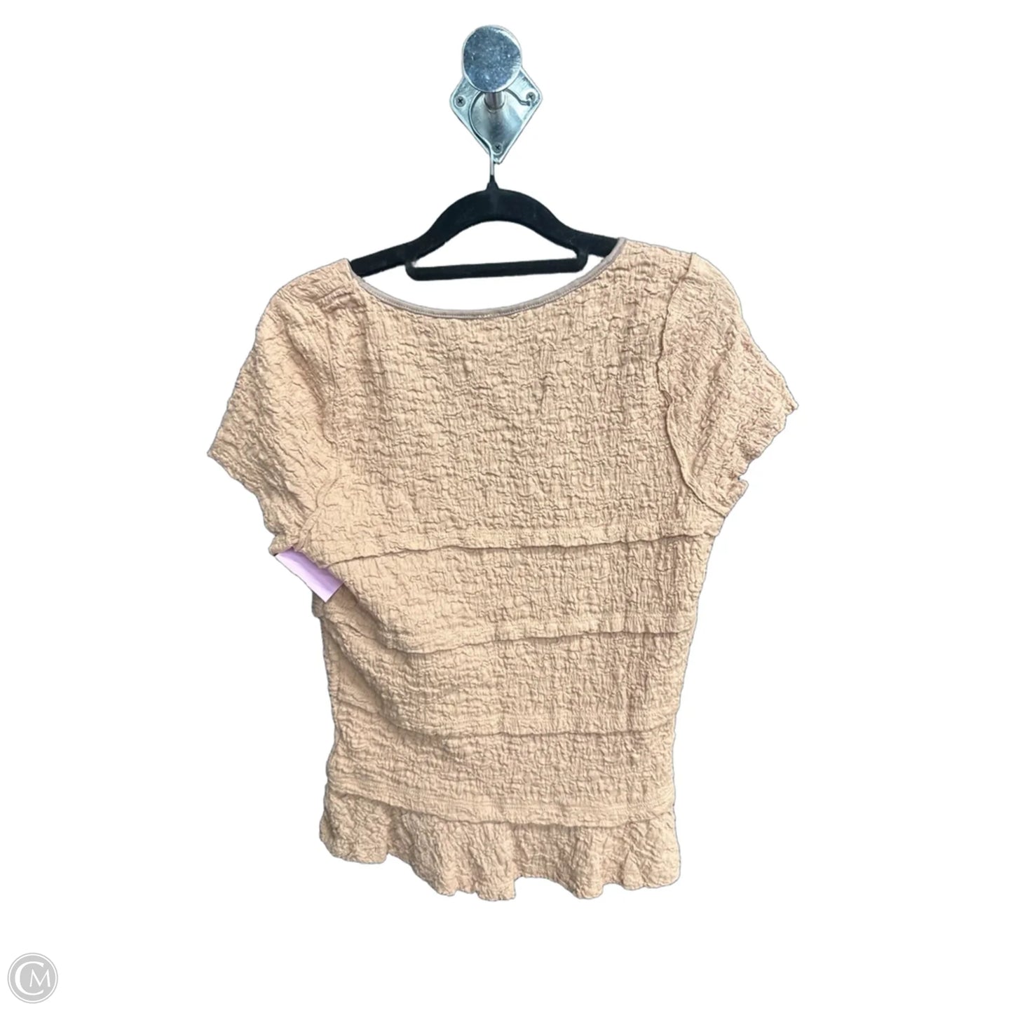 Top Short Sleeve By Free People In Brown, Size: L