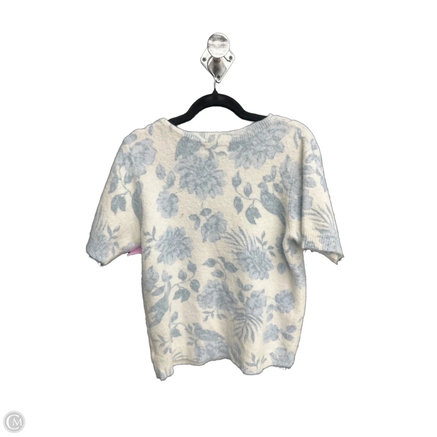 Sweater Short Sleeve By Rachel Zoe In Floral Print, Size: L