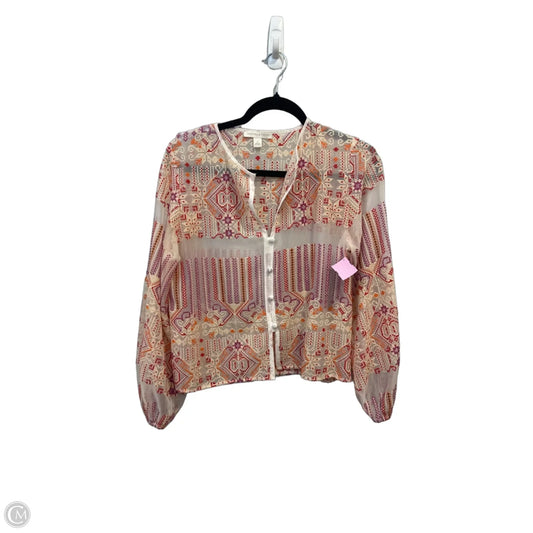 Top Long Sleeve By Chelsea And Violet In Floral Print, Size: S