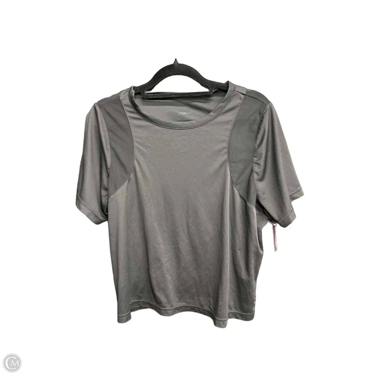 Athletic Top Short Sleeve By Nike In Black, Size: M