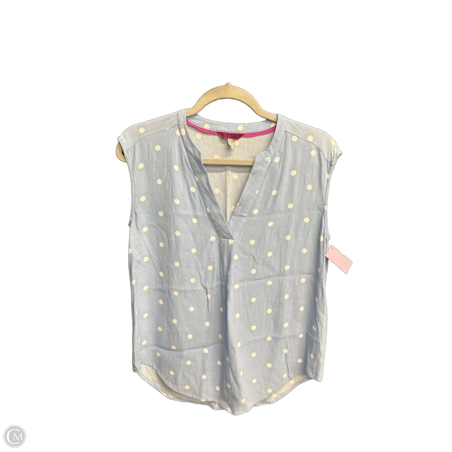 Top Sleeveless By Joules In Polkadot Pattern, Size: S