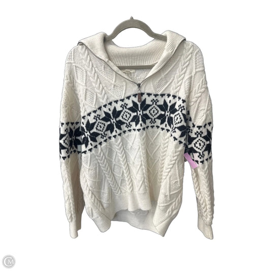 Sweater By Andthewhy In Black & White, Size: M