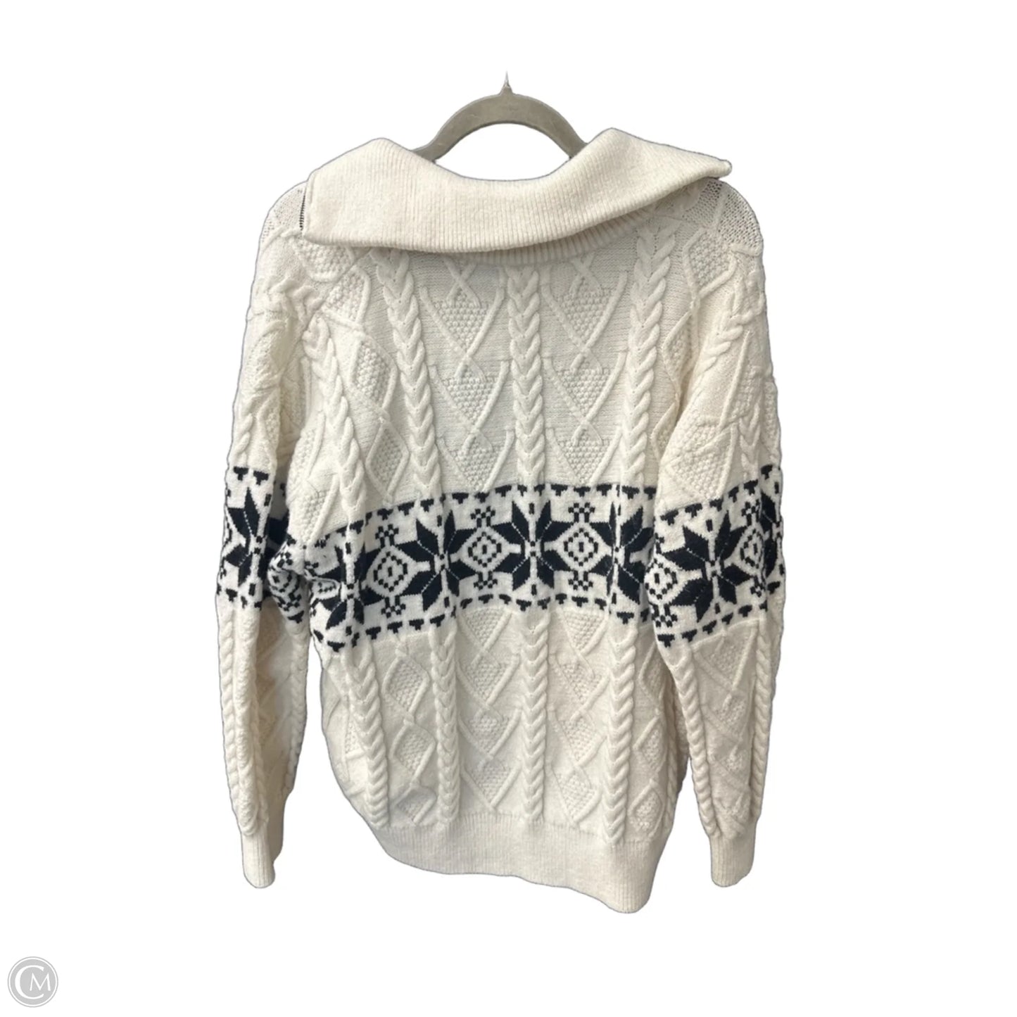 Sweater By Andthewhy In Black & White, Size: M