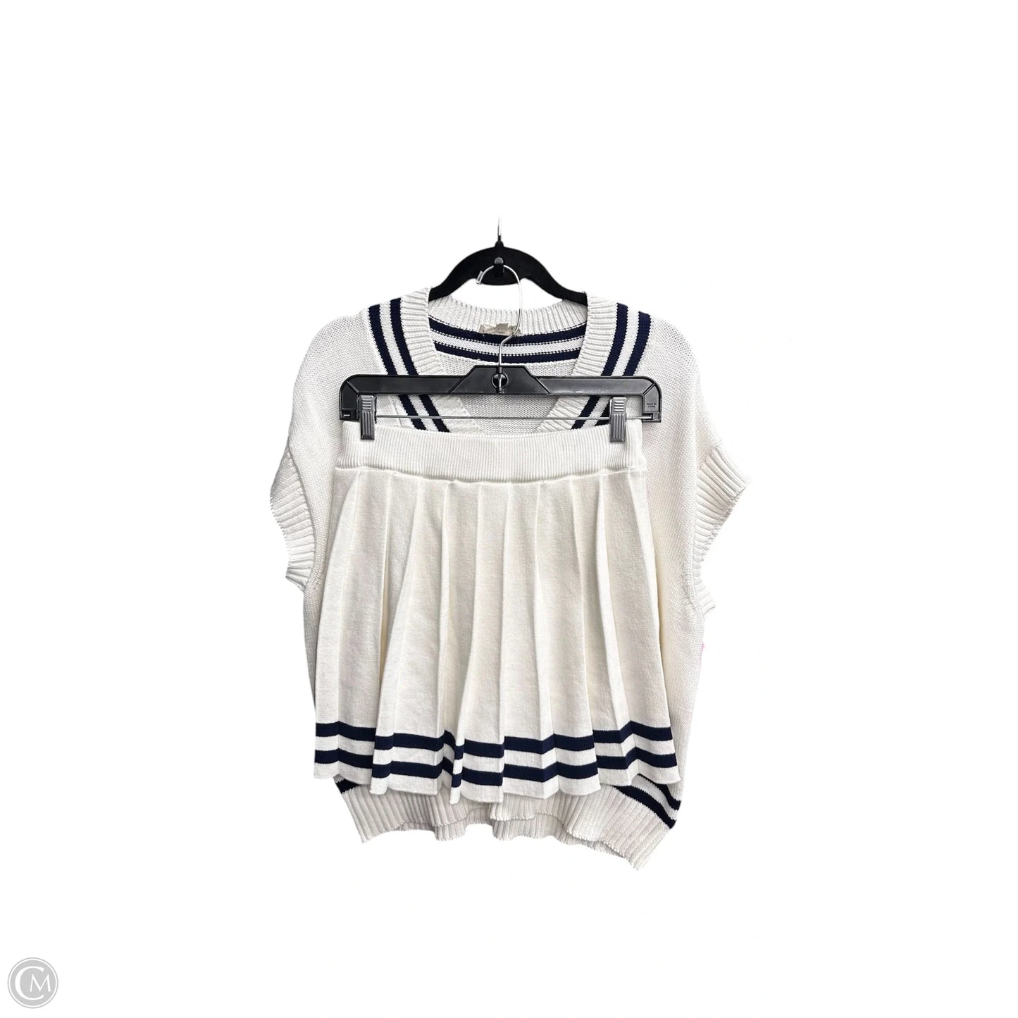 Skirt Set 2pc By Entro In White, Size: S