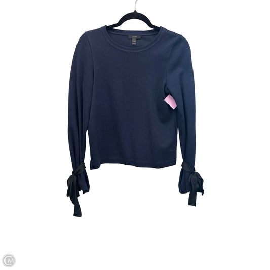 Top Long Sleeve By J. Crew In Navy, Size: Xxs