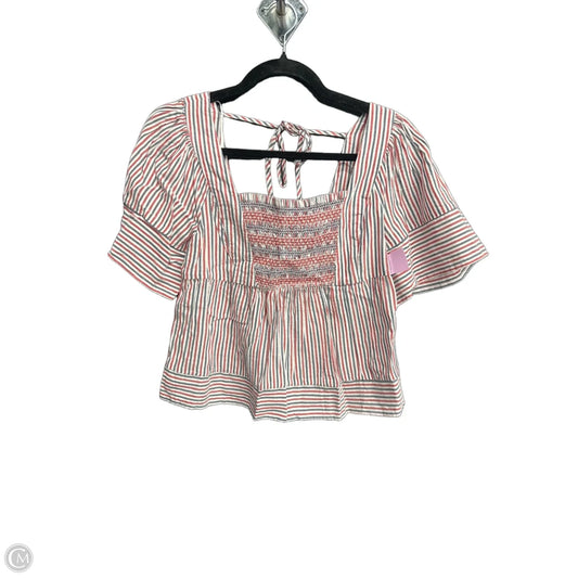 Top Short Sleeve By Old Navy In Striped Pattern, Size: Xs