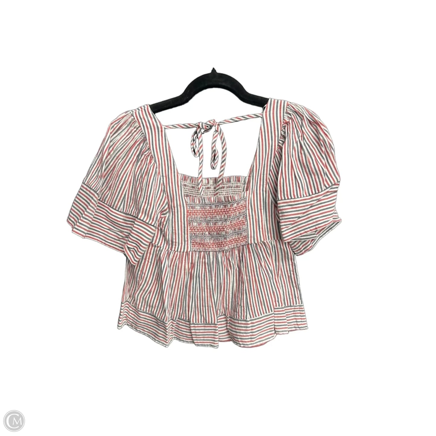 Top Short Sleeve By Old Navy In Striped Pattern, Size: Xs