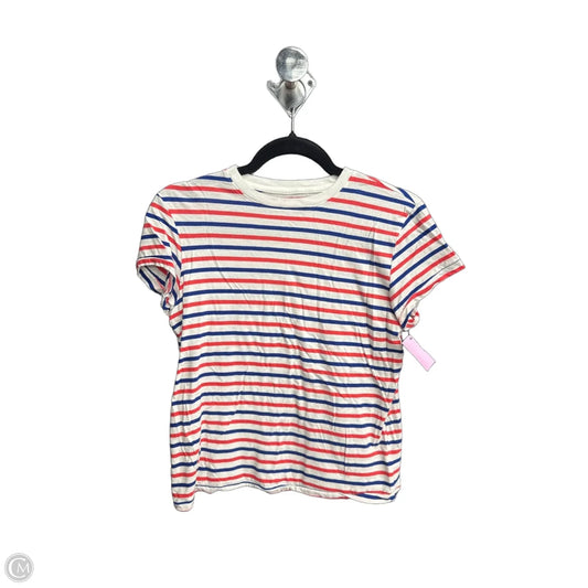 Top Short Sleeve Basic By Universal Thread In Striped Pattern, Size: Xs