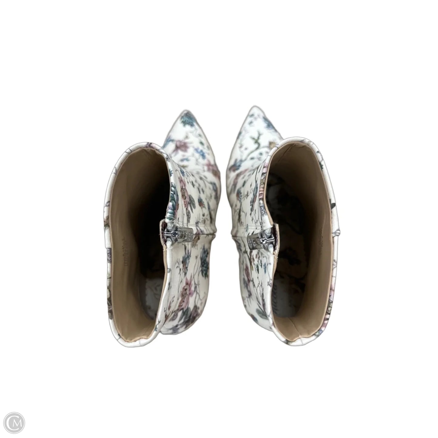 Boots Ankle Heels By Antonio Melani In Floral Print, Size: 8.5