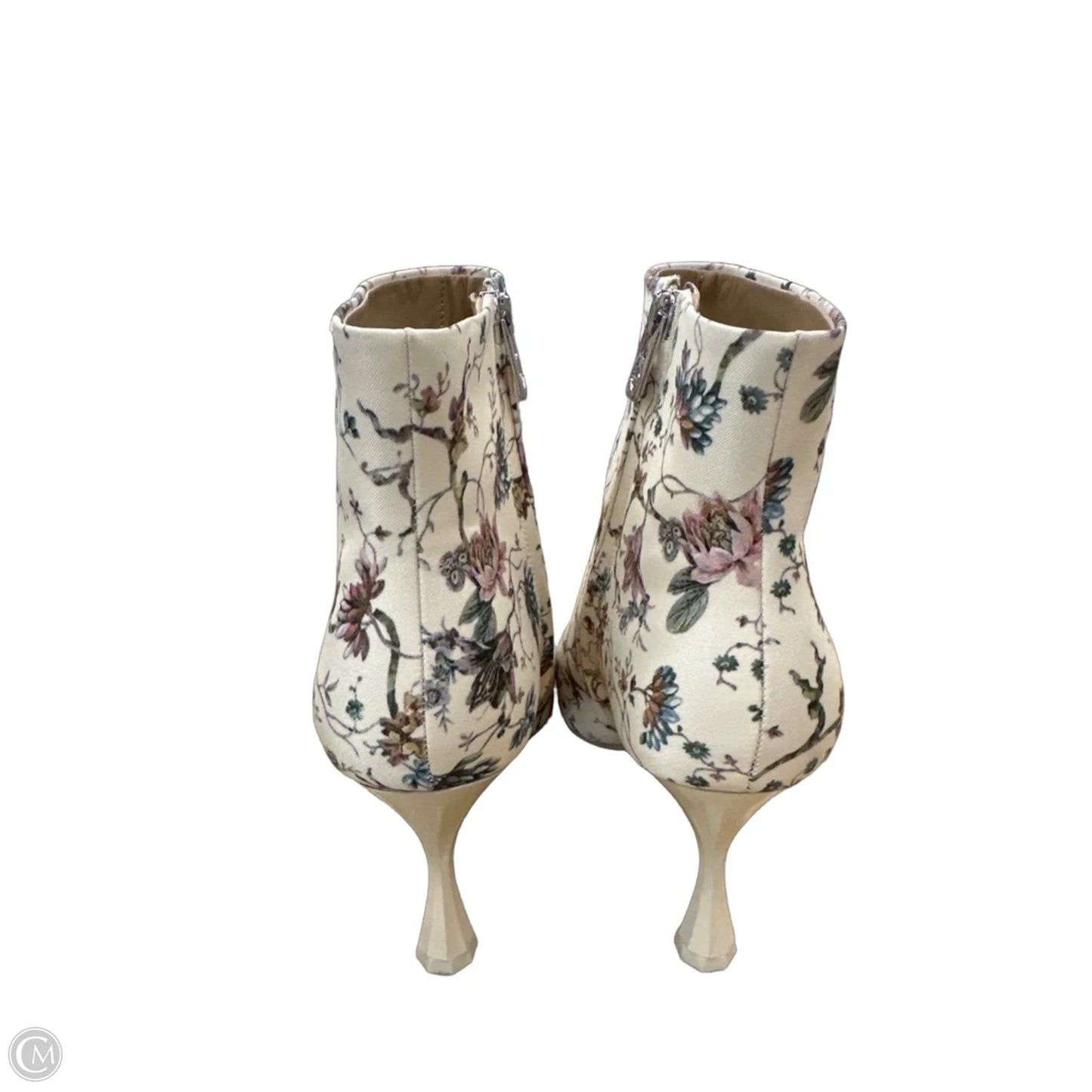 Boots Ankle Heels By Antonio Melani In Floral Print, Size: 8.5