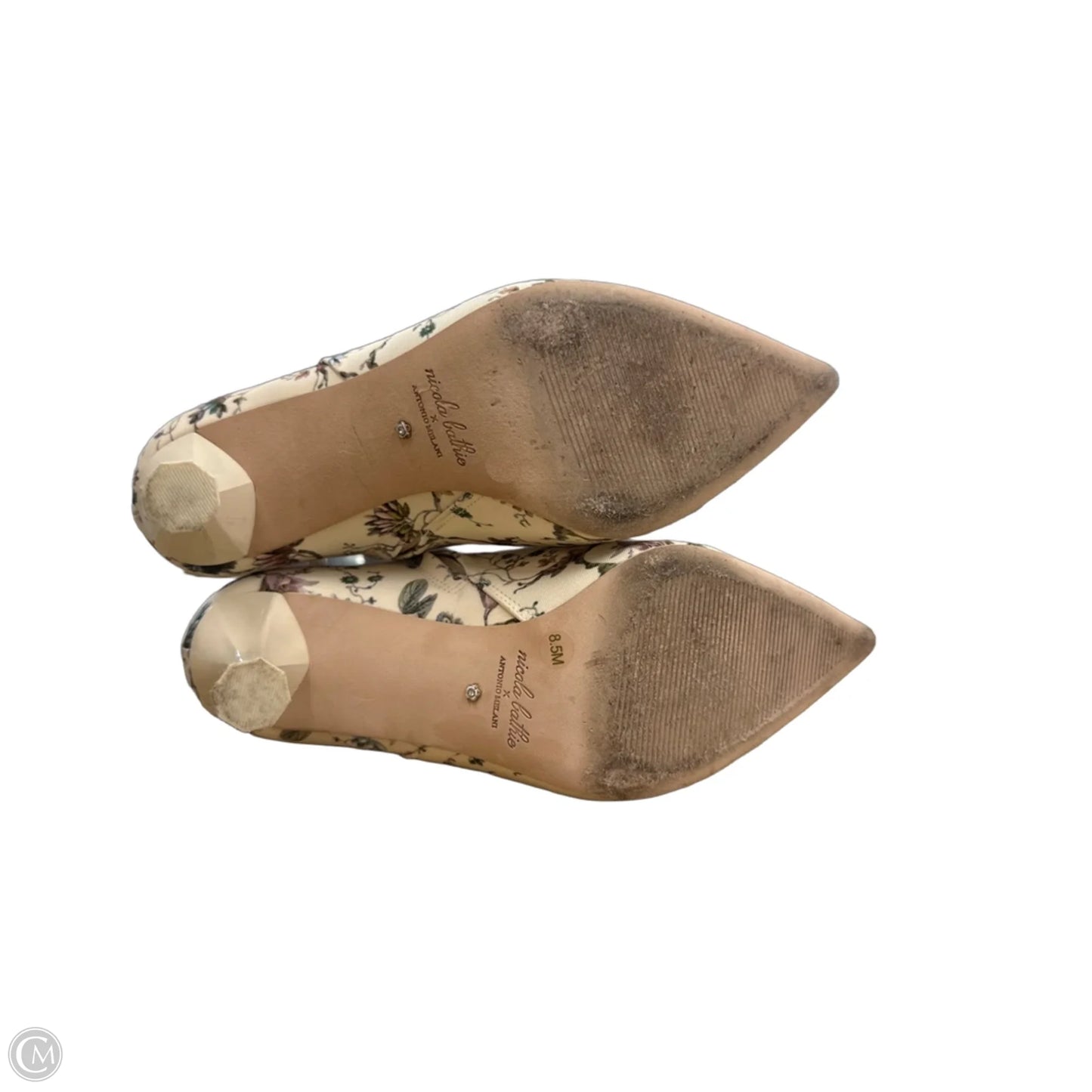 Boots Ankle Heels By Antonio Melani In Floral Print, Size: 8.5