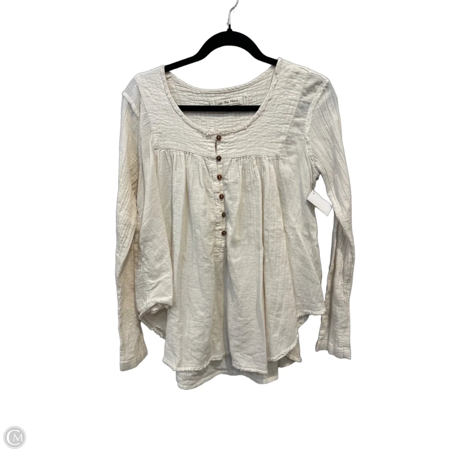 Top Long Sleeve By We The Free In Cream, Size: S