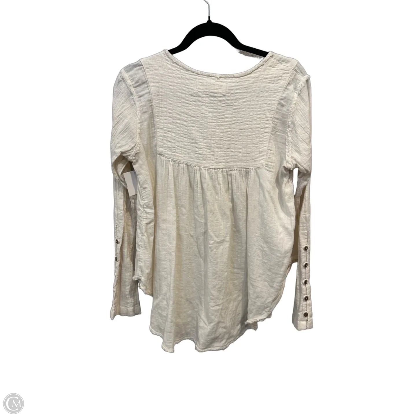 Top Long Sleeve By We The Free In Cream, Size: S