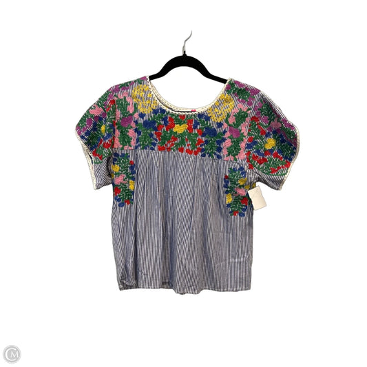 Blouse Short Sleeve By Buddy Love In Multi-colored, Size: S