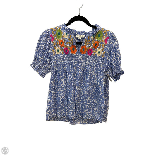 Blouse Short Sleeve By Thml In Floral Print, Size: S
