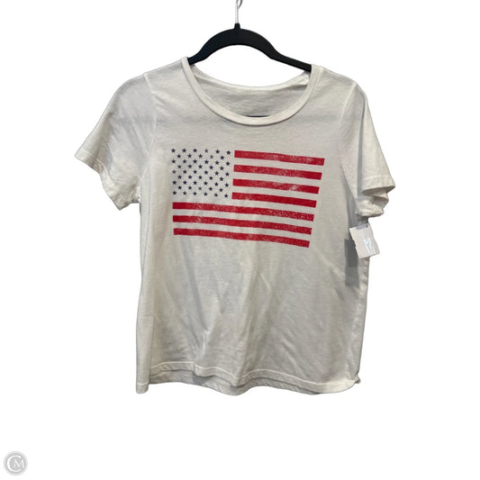 Top Short Sleeve Basic By Grayson Threads In White, Size: L