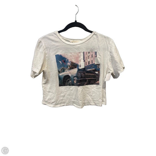 Top Short Sleeve By Clothes Mentor In White, Size: S