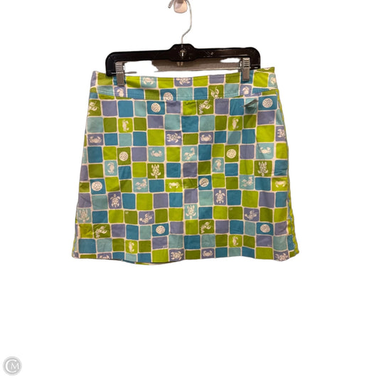 Skirt Designer By Lilly Pulitzer In Blue & Green, Size: 14