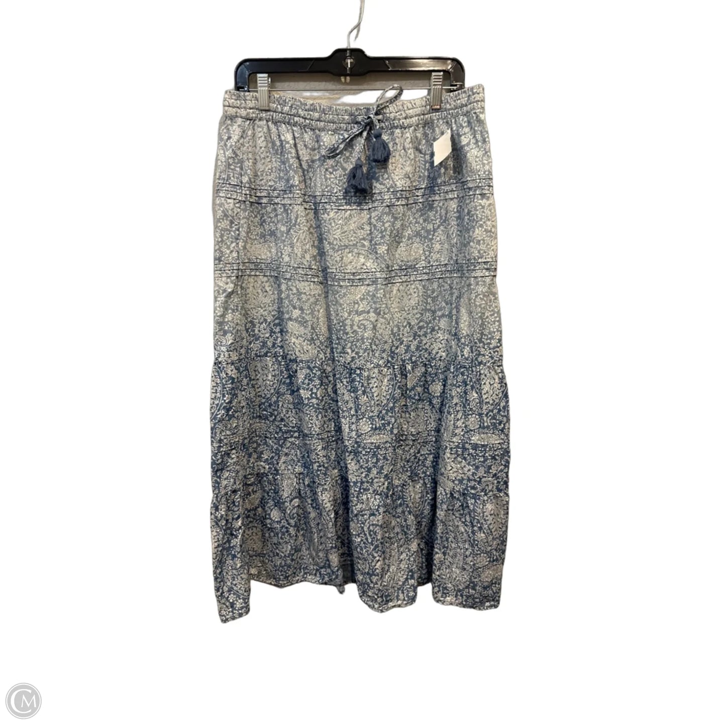 Skirt Midi By J. Jill In Blue & White, Size: 10