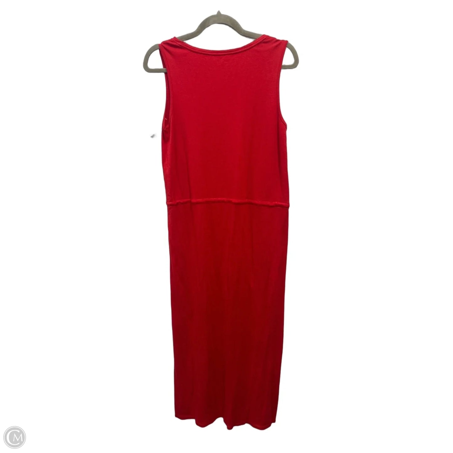 Dress Casual Midi By Lands End In Red, Size: M