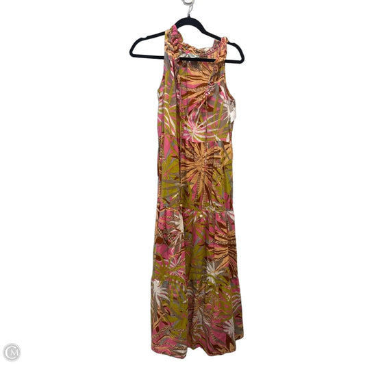 Dress Casual Midi By Clothes Mentor In Floral Print, Size: M
