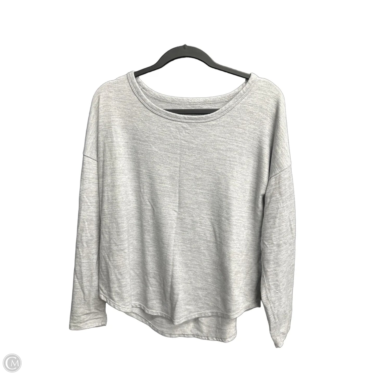 Top Long Sleeve Basic By Time And Tru In Grey, Size: M