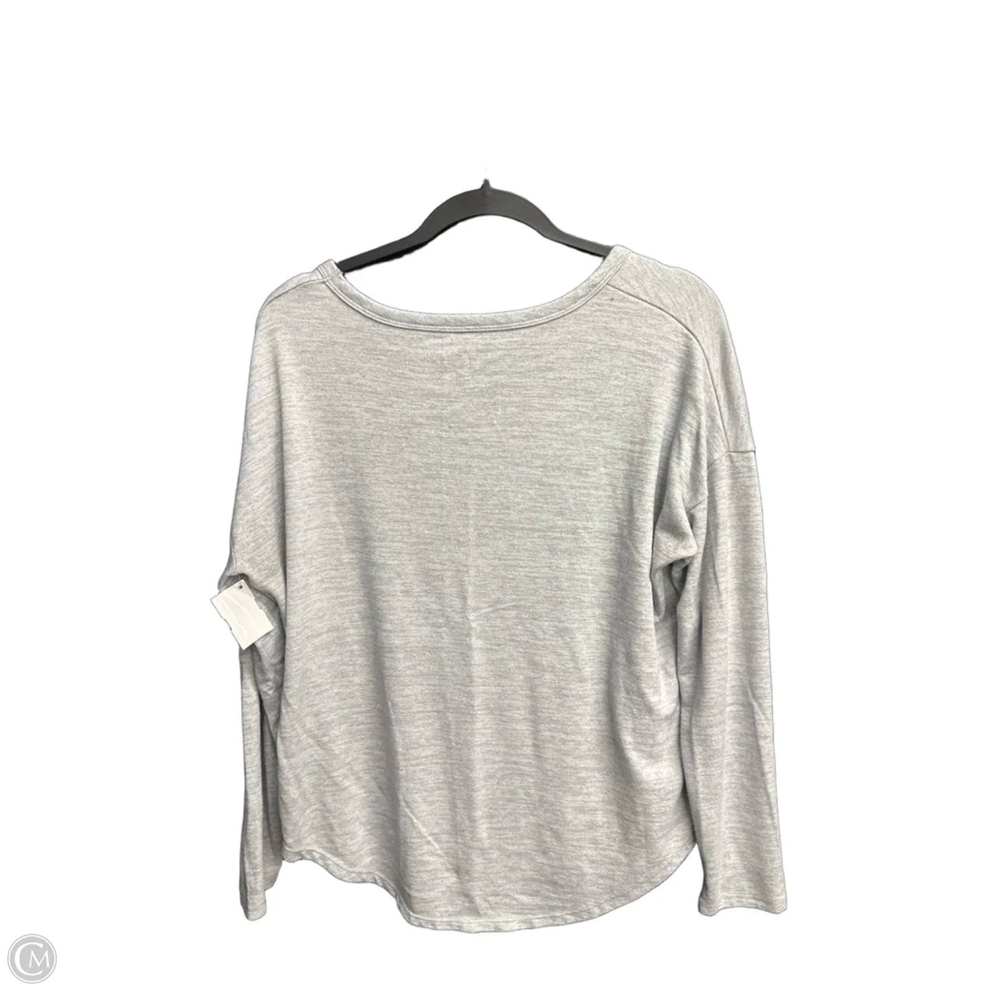 Top Long Sleeve Basic By Time And Tru In Grey, Size: M