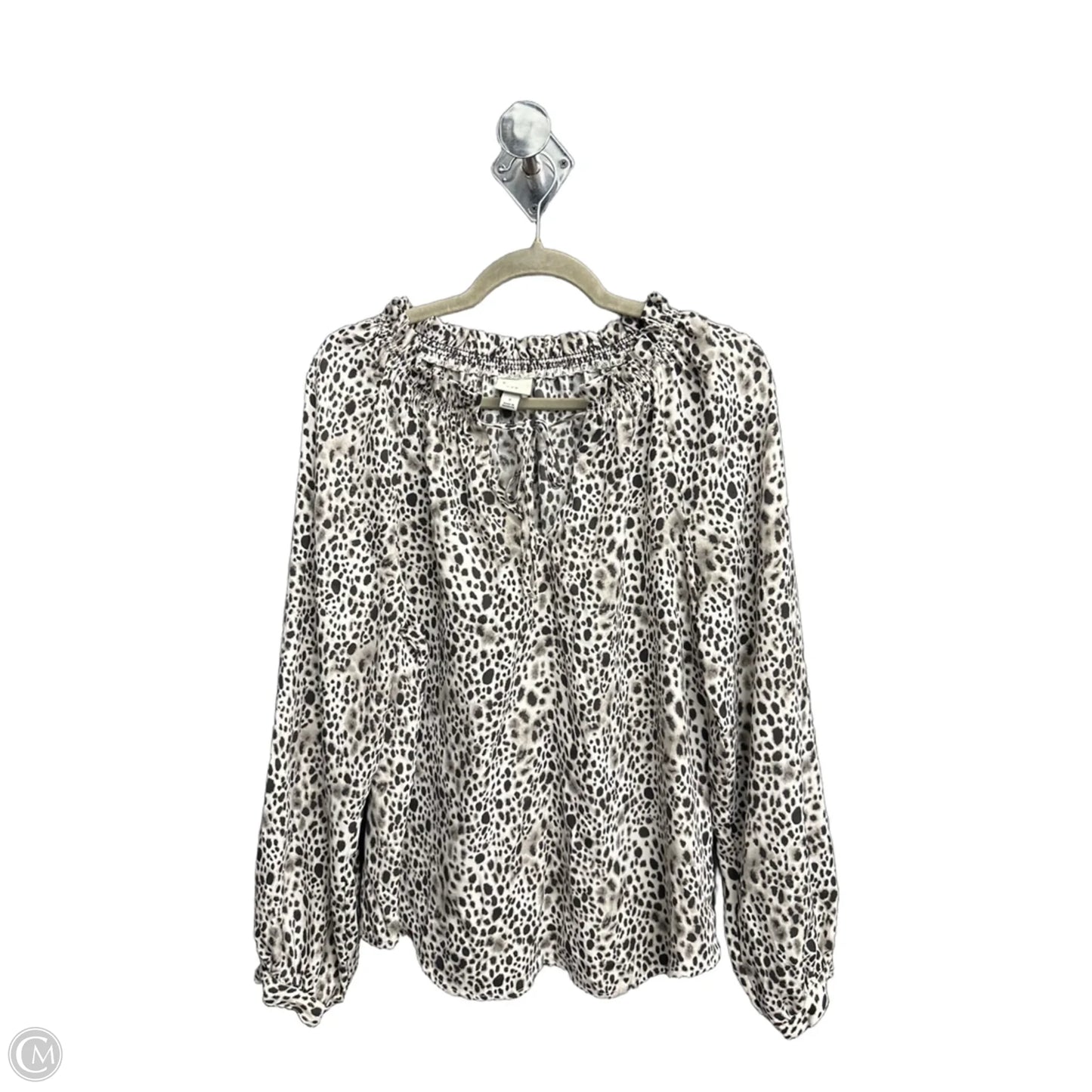 Top Long Sleeve By A New Day In Animal Print, Size: S