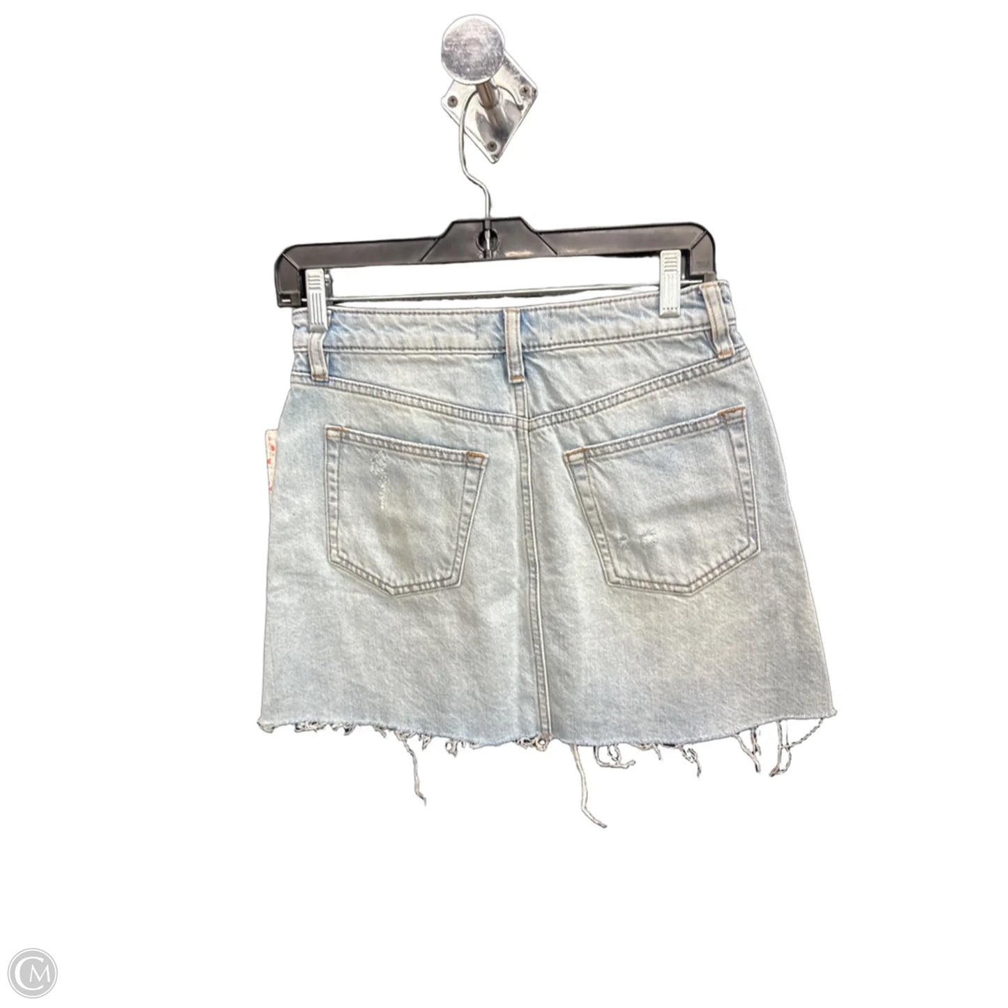 Skirt Mini & Short By Free People In Blue Denim, Size: 2