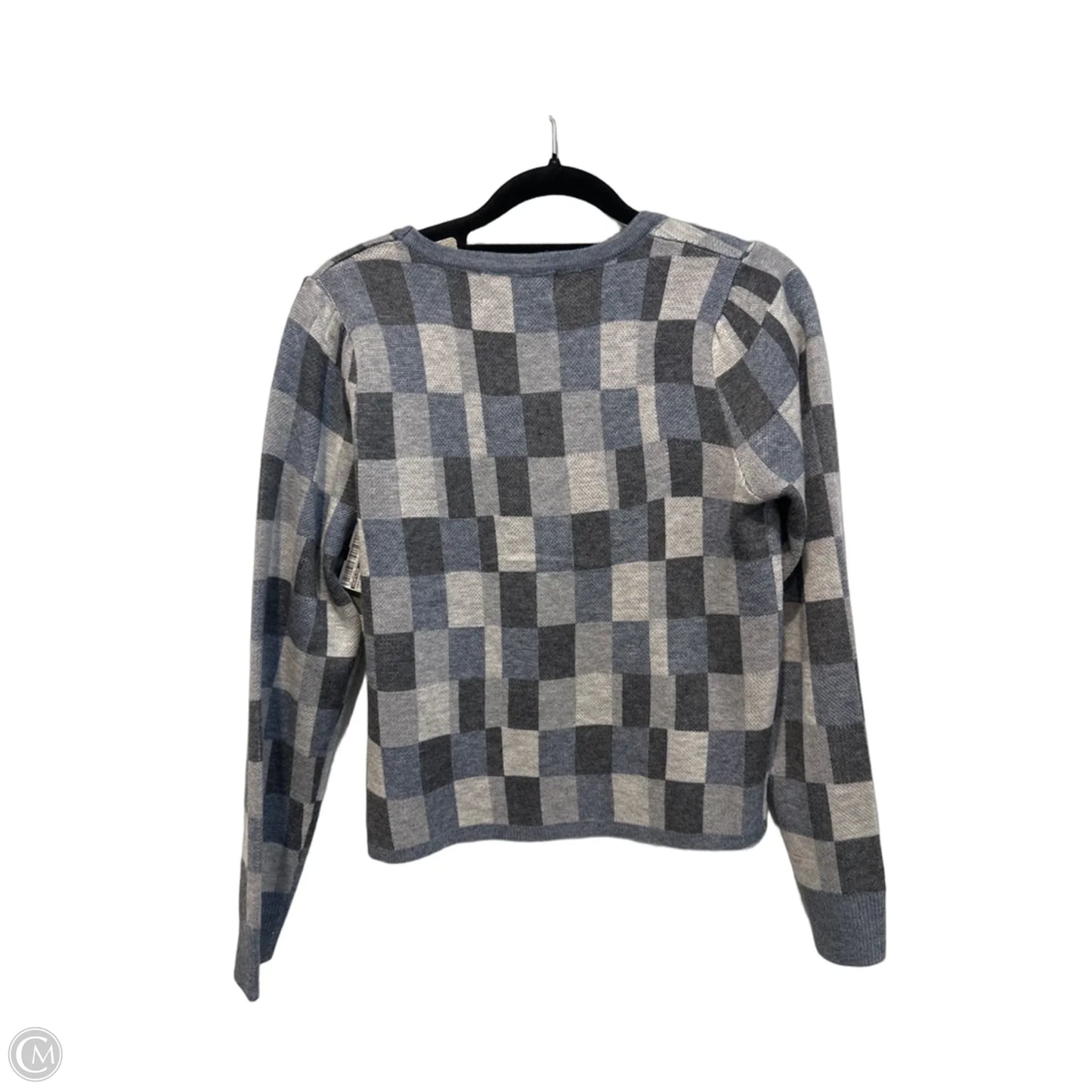 Sweater By Heartloom In Checkered Pattern, Size: Xs