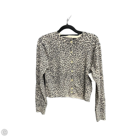 Sweater Cardigan Cashmere By J. Crew In Animal Print, Size: S