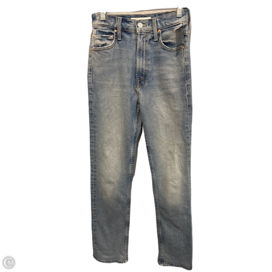 Jeans Straight By Mother In Blue Denim, Size: 0