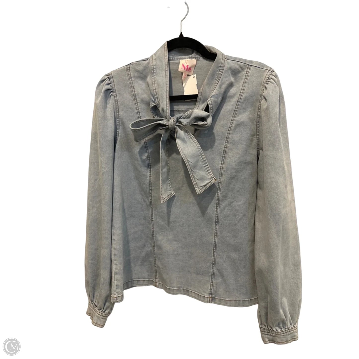 Top Long Sleeve By Clothes Mentor In Blue Denim, Size: S