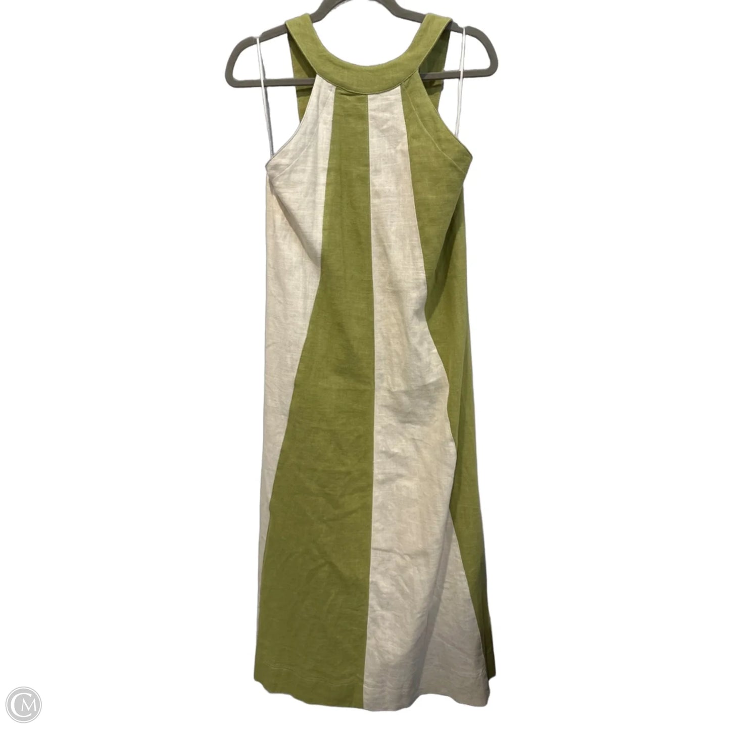 Dress Casual Maxi By Fate In Cream & Green, Size: S