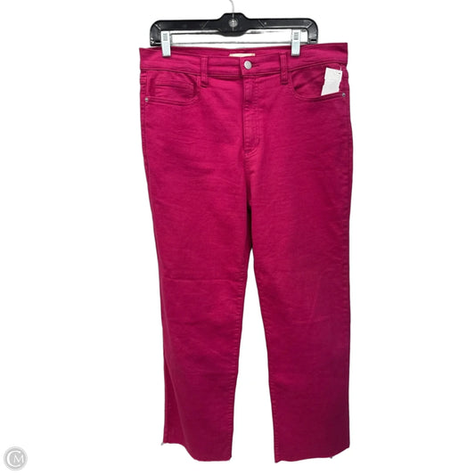 Jeans Straight By Altard State In Pink Denim, Size: 12