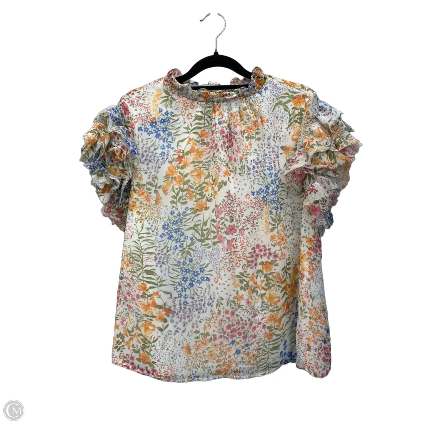 Top Sleeveless By Sugar Lips In Floral Print, Size: M