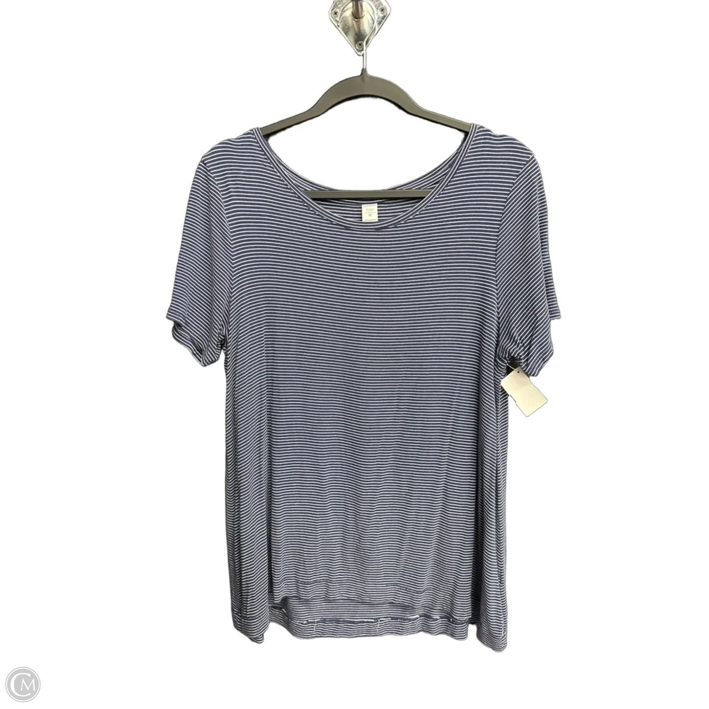 Top Short Sleeve By Old Navy In Striped Pattern, Size: M