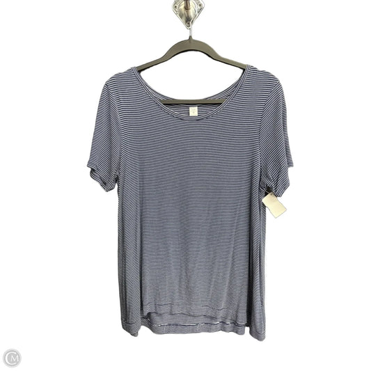 Top Short Sleeve By Old Navy In Striped Pattern, Size: M