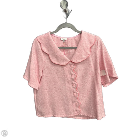 Top Short Sleeve By Voy In Pink, Size: M