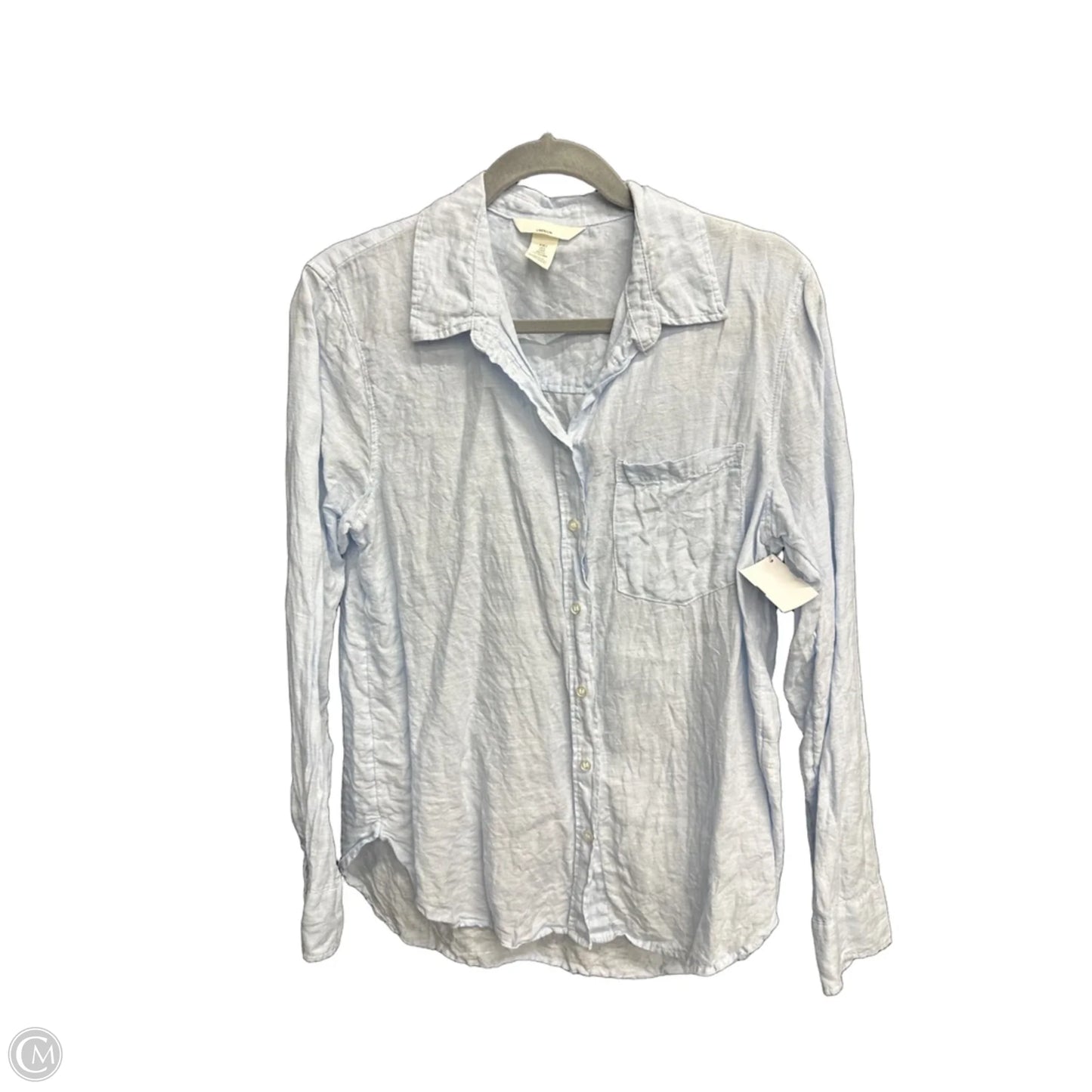 Top Long Sleeve By H&m In Blue, Size: S