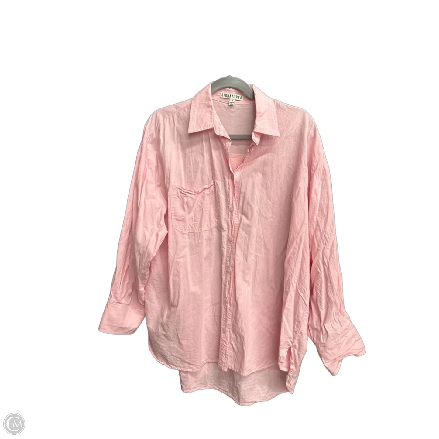 Top Short Sleeve By Clothes Mentor In Pink, Size: M