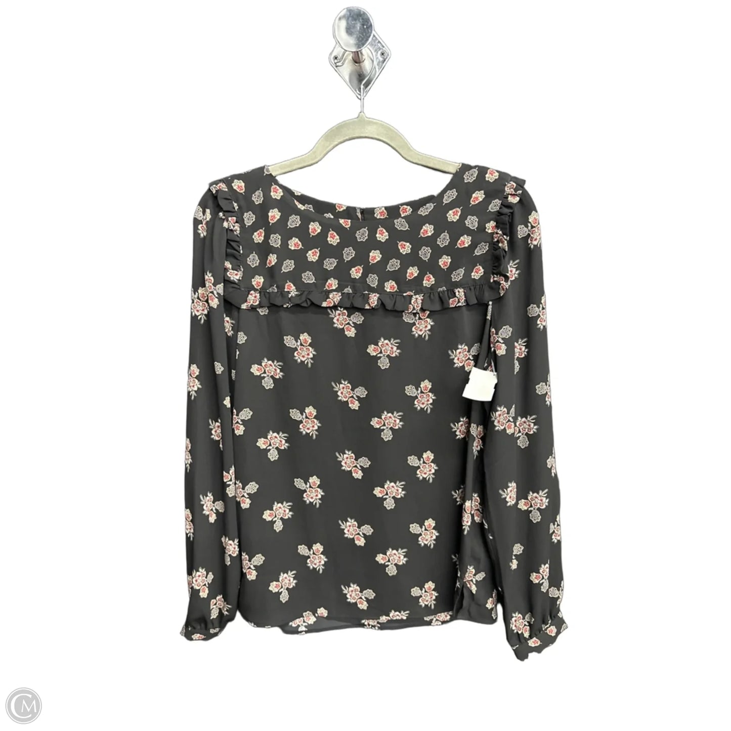Top Long Sleeve By Loft In Floral Print, Size: S
